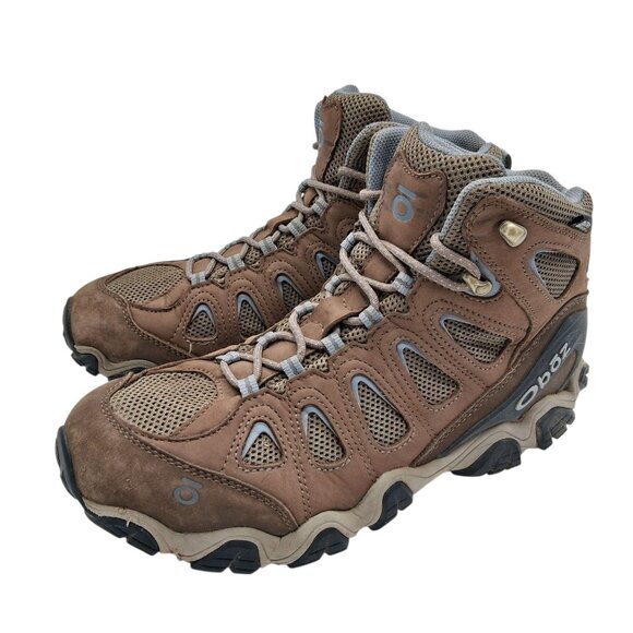 Oboz Sawtooth II Mid Hiking Boots Mens Size 9.5 Brown Waterproof Trail Outdoor - Picture 1 of 9